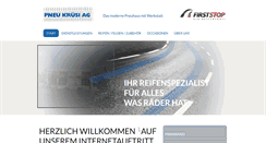 Desktop Screenshot of pneu-kruesi.ch