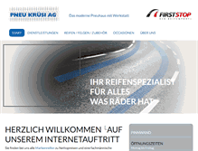 Tablet Screenshot of pneu-kruesi.ch